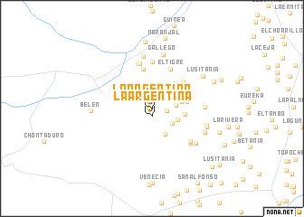 map of La Argentina