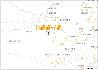 map of La Argentina