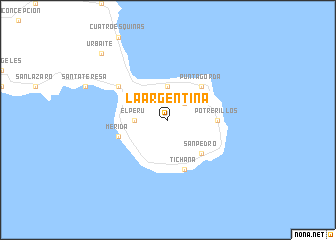 map of La Argentina