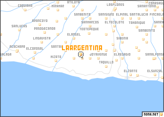 map of La Argentina