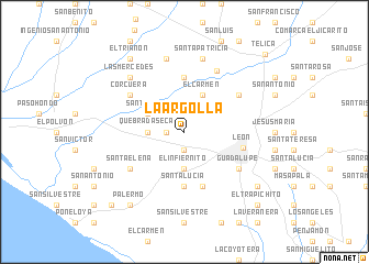 map of La Argolla