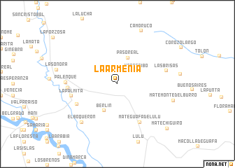 map of La Armenia