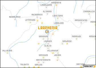 map of La Armenia