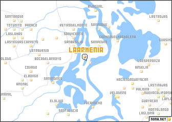 map of La Armenia