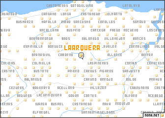 map of La Arquera