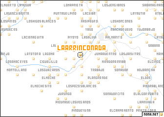 map of La Arrinconada