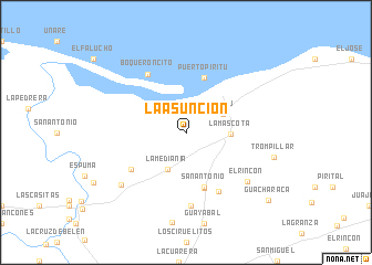 map of La Asunción