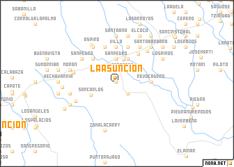 map of La Asunción