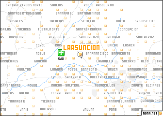 map of La Asunción