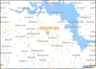 map of La Asunción