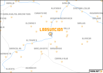 map of La Asunción