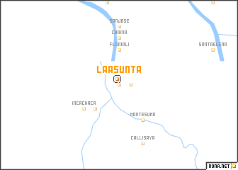 map of La Asunta