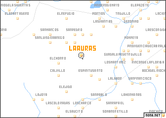 map of La Auras