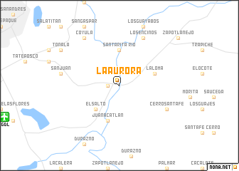 map of La Aurora