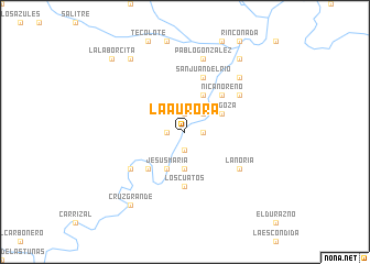 map of La Aurora