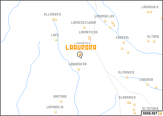 map of La Aurora