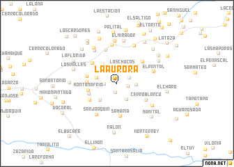 map of La Aurora