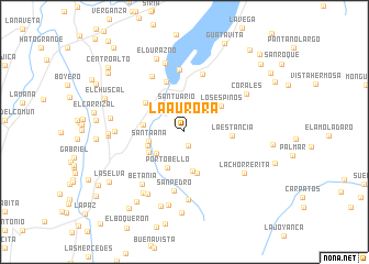 map of La Aurora