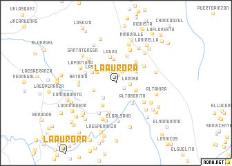 map of La Aurora