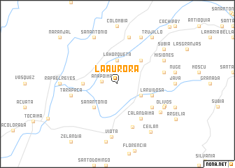 map of La Aurora