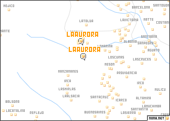 map of La Aurora