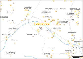 map of La Aurora