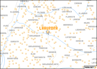 map of La Aurora