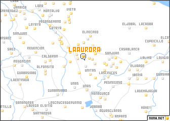 map of La Aurora