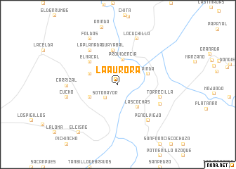 map of La Aurora