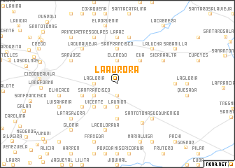 map of La Aurora