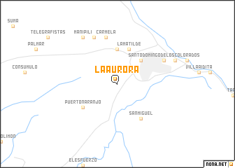 map of La Aurora