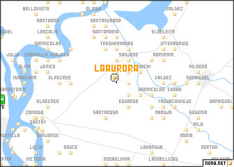 map of La Aurora