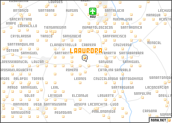 map of La Aurora