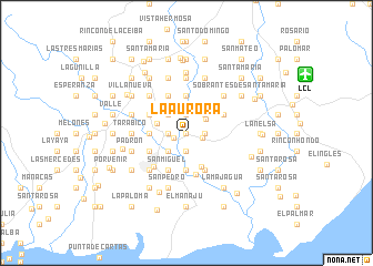 map of La Aurora