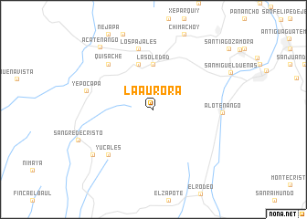 map of La Aurora