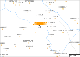 map of La Aurora