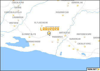 map of La Aurora