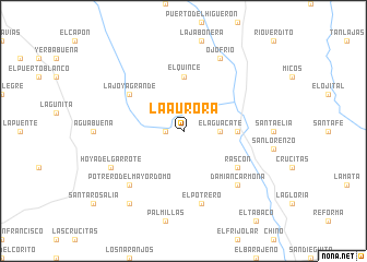 map of La Aurora