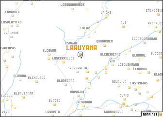 map of La Auyama