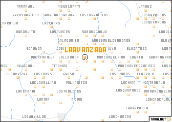 map of La Avanzada