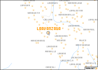 map of La Avanzada
