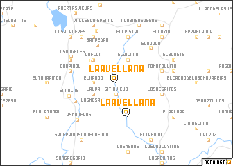 map of La Avellana