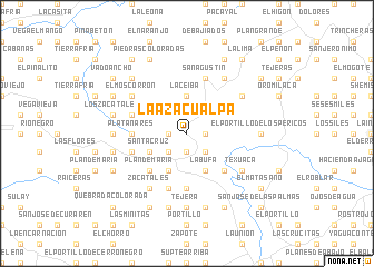 map of La Azacualpa