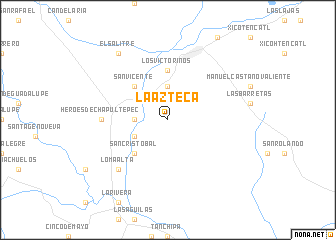 map of La Azteca