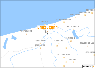 map of La Azucena