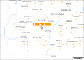 map of La Azucona