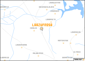 map of La Azufrosa