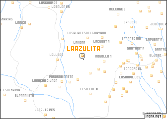 map of La Azulita