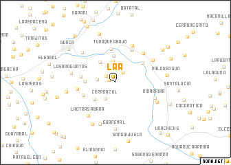 map of La A
