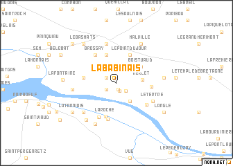 map of La Babinais